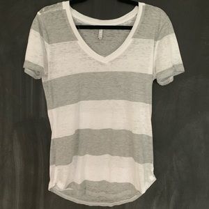 Simple grey and white t-shirt